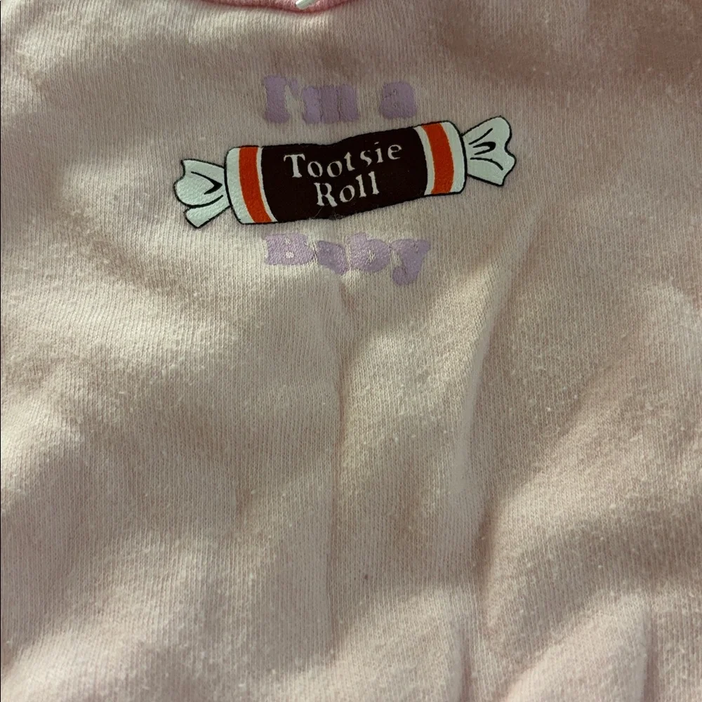 Cutie pie Pink Tootsie Roll Baby One piece 3-6 months